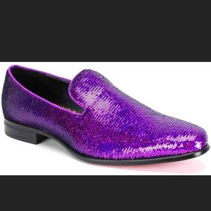 AFTER MIDNIGHT Purple Pearl Mens Smoker with Sequins Brand NeW in BoX Never Worn